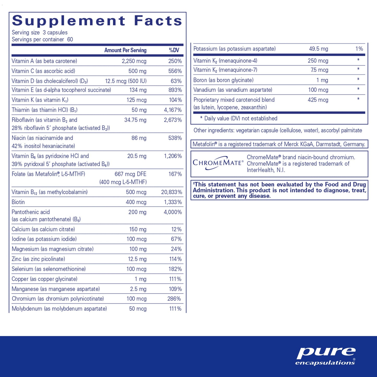 Nutrient 950 with Vitamin K