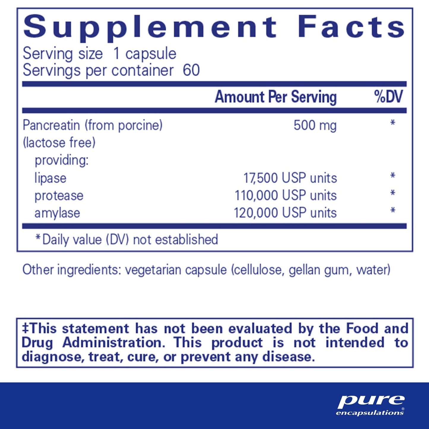 Pancreatic Enzyme Formula