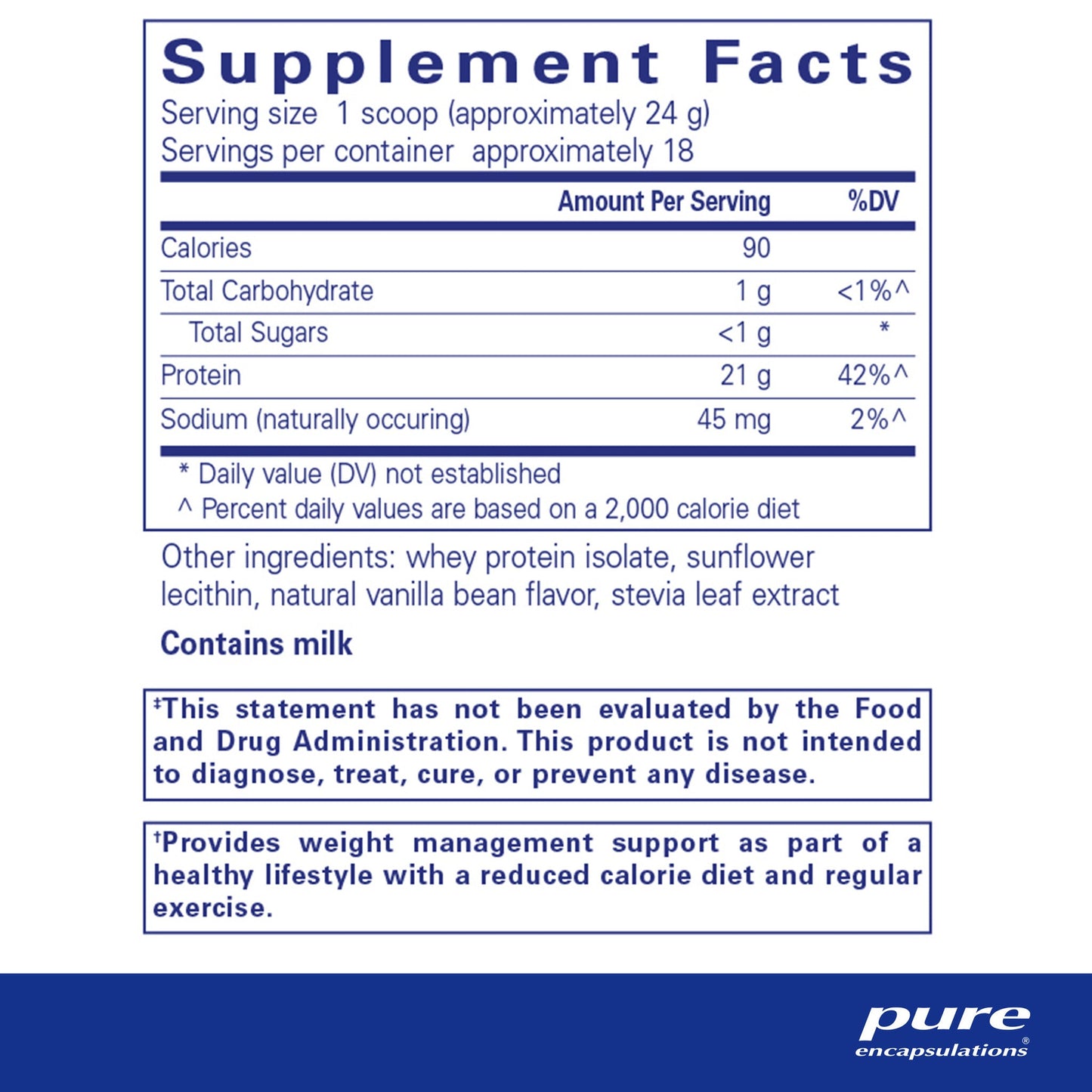 PureLean®  Whey Natural Vanilla Bean